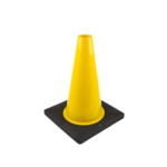 45cm Soft PVC Traffic Safety Cone with Black Base - Image 3