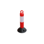 18inch Reflective Portable Delineator Post with Black Base