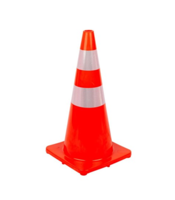 70cm High Visibility Orange PVC Road Cone
