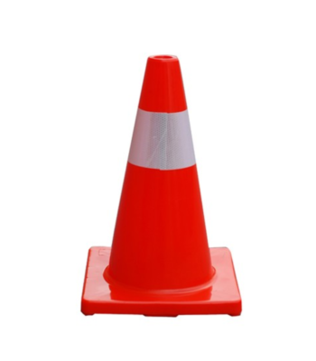 Traffic Management Safety Cone 45cm PVC