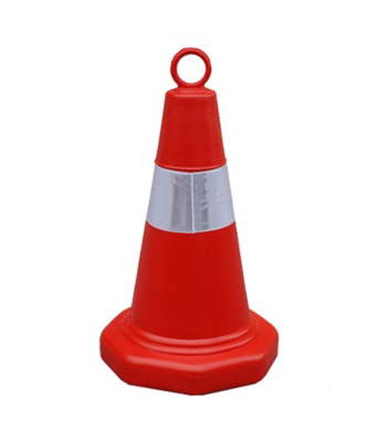 50cm Light Duty Plastic Safety Warning Cone with Hand Loop