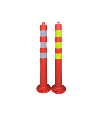 85cm Reflective PVC Parking Barrier Post with Hand Loop - ARL Solutions