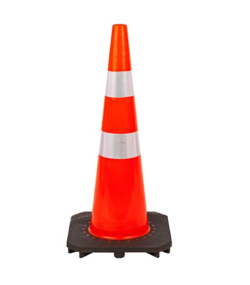 90cm Road Barrier Safety Cone with Slim Body