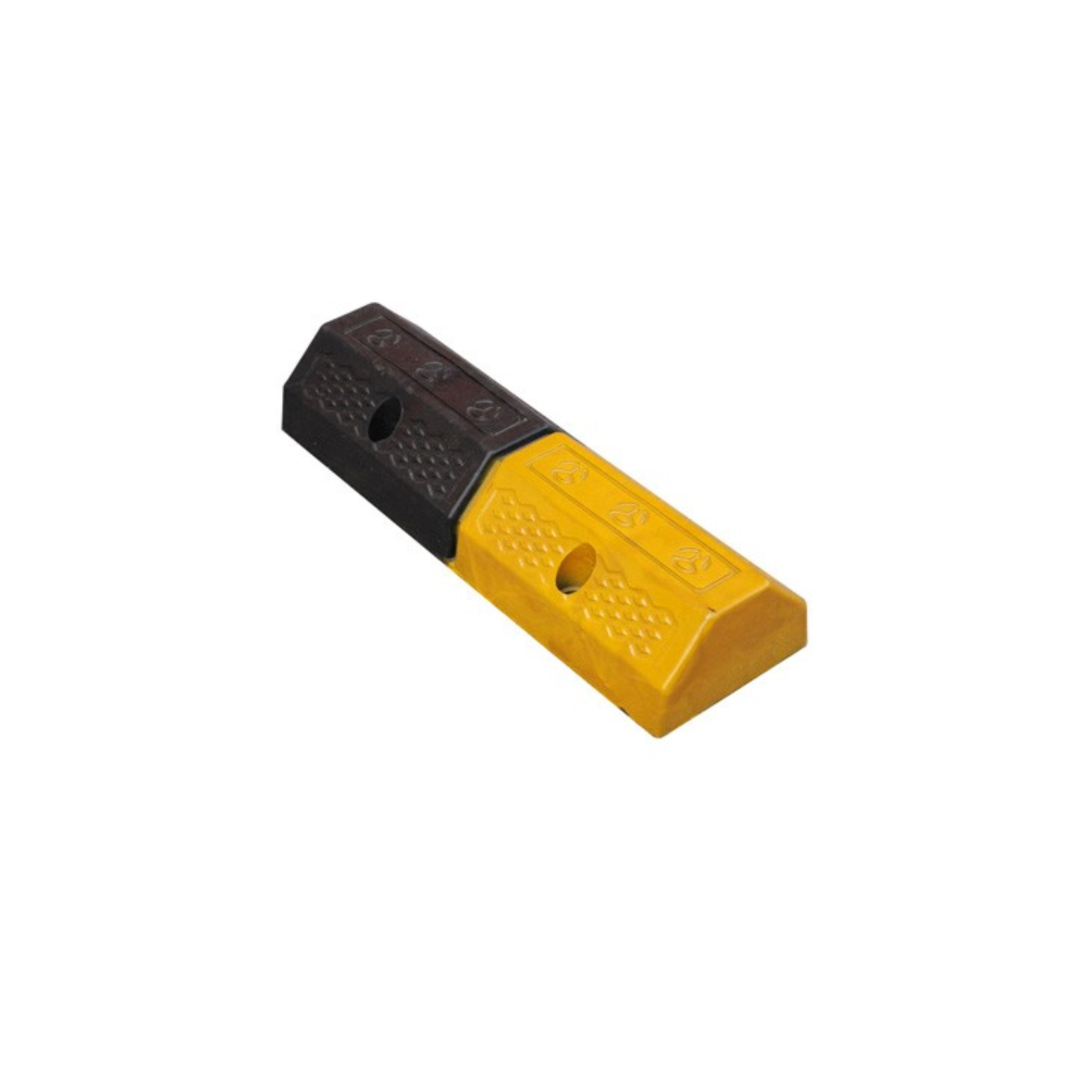Black & Yellow Safety Wheel Stops for Garage - ARL Solutions