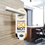 Do Not Disturb Door Signs Clinics 2mm acrylic with sticker - Image 2