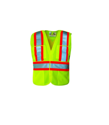 Lime ANSI Class 2 Poly Mesh Safety Vest