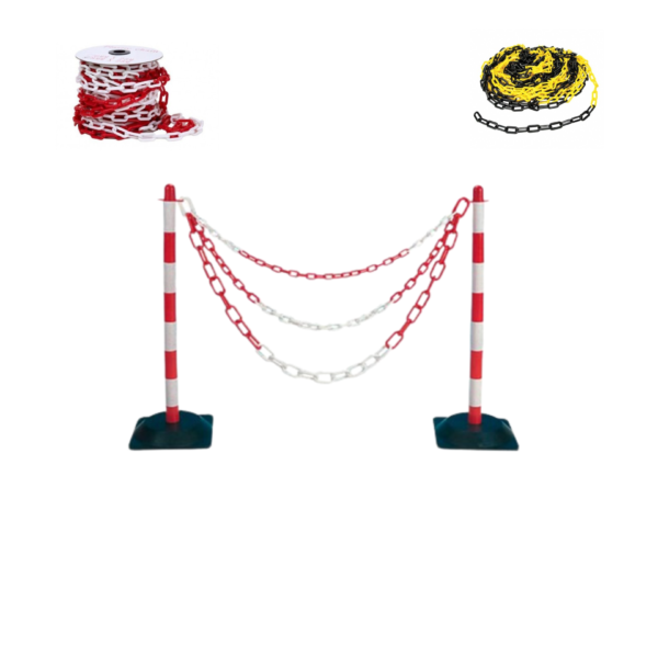 Plastic Barrier Safety Chain \Arab Land Sustainable products Solutions