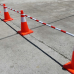 Reflective Cone Barricade Bar Red & White - Image 2