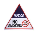 Triangle Warning Sign Yellow Metal Plate - Image 5