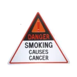 Triangle Warning Sign Yellow Metal Plate - Image 3