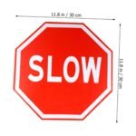 Slow safety Sign 30 cm dia 2mm aluminum with reflective printing - Image 2