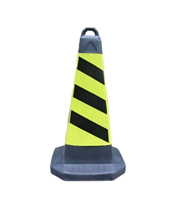 65cm Yellow Cone with Top Ring