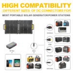 100W Portable Bifacial Solar Panel