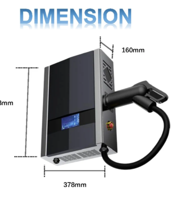 7kW-44kW Wall Mounted DC EV Charger Wallbox