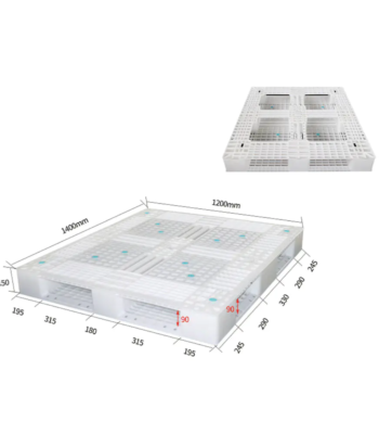 Lightweight and Durable Plastic Pallet ARL-DDT1412