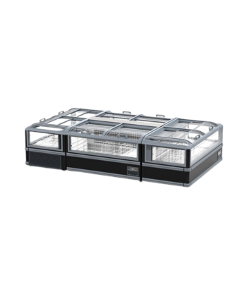 Asia Style Transparent Island Freezer