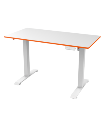 Floor Standing Single Motor Intelligent Electric Lift Table White