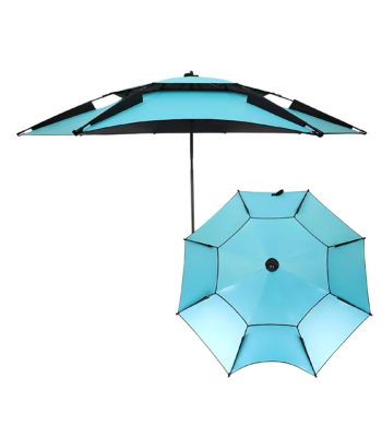 2-Meter Pongee Beach Umbrella with Black UV Coating ARL-OVB063