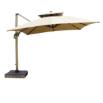 2.5-Meter Aluminum Cantilever Umbrella with LED Lights ARL-OVP055