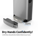 Slim Electric Hand Dryer HEPA Filtered ARL-AK2065