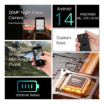 The World's Smallest Android 14 Rugged Phone ARL-R4 mini