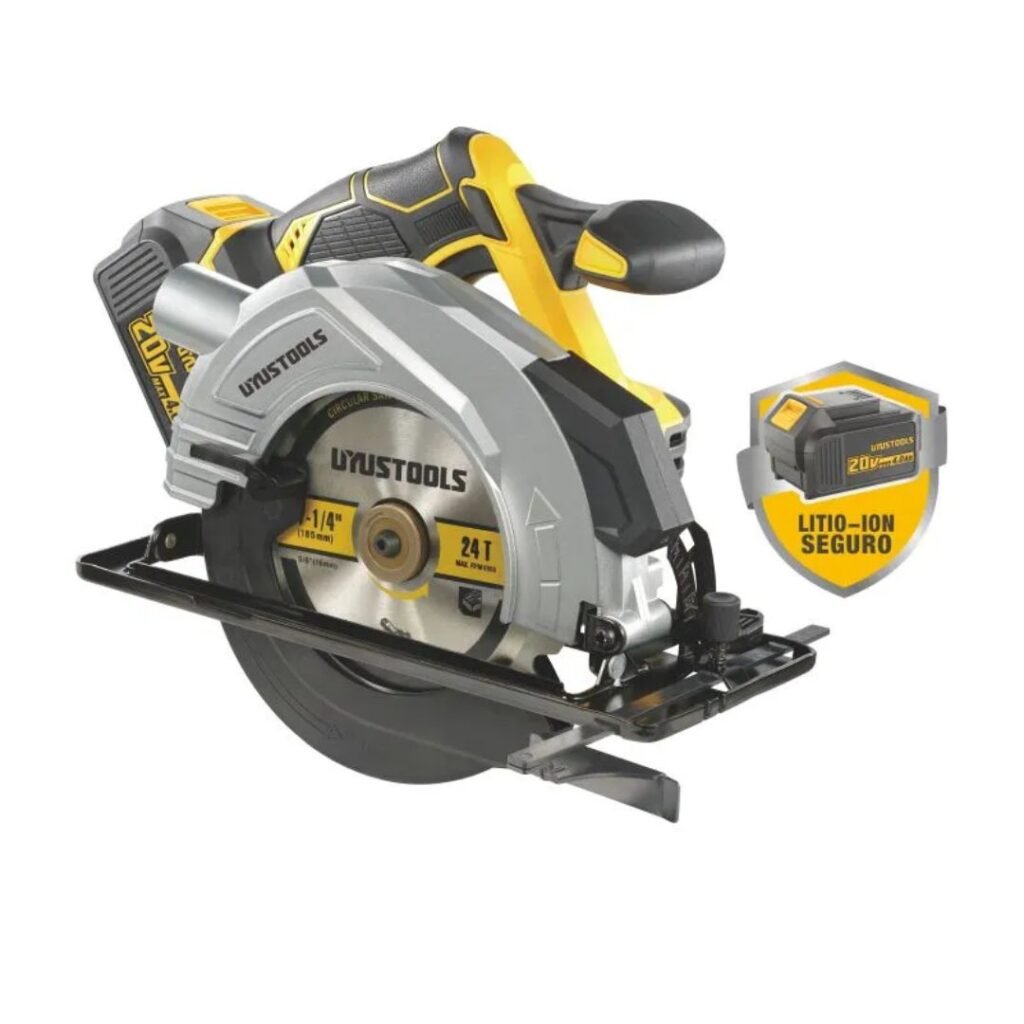 20V Cordless Circular Saw - Adjustable Depth & Bevel Cutting with Enhanced Safety ARL-UY-ISC204