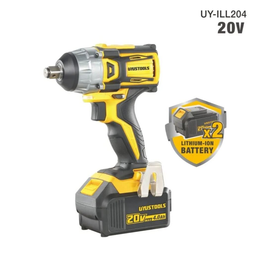 20V Cordless Impact Wrench - 300N·m Torque, LED Light, Brushless Motor ARL-UY-ILL204