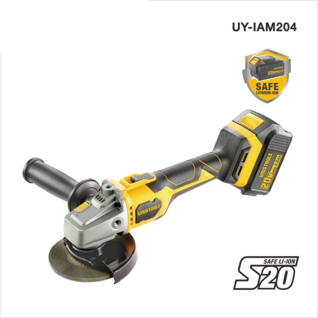 20V Lithium-Ion Brushless Angle Grinder - Soft Start & Power-Off Protection ARL-UY-IAM204