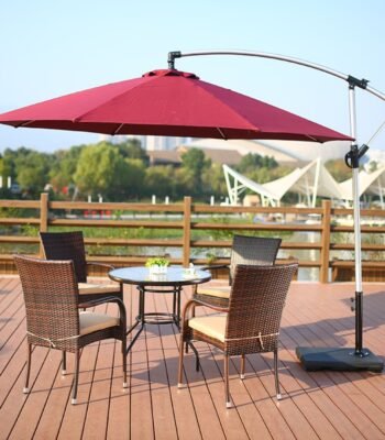 3m Side Pole Round Hanging Banana Patio Umbrella