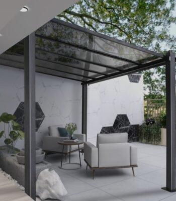 3x3m Sunlit Pavilion Pergola with Four Pillars