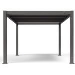 3x4M Motorized Aluminum Curtain Pergola with Remote Control