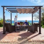3x4m Lightweight & Durable Aluminum Pergola with Sun Protection