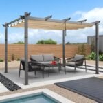 3x4m Lightweight & Durable Aluminum Pergola with Sun Protection