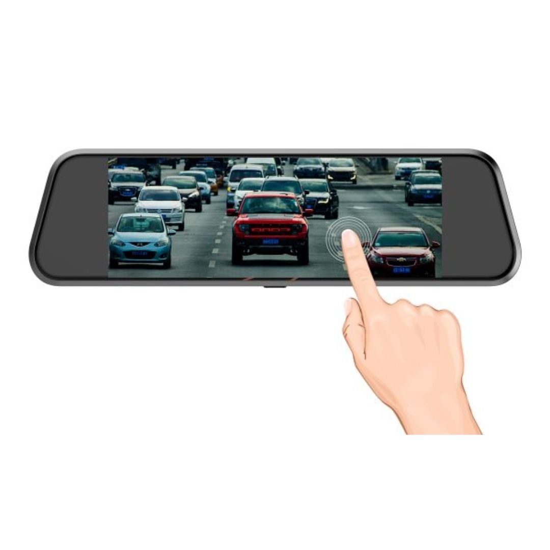 9.6-inch Streaming Mirror Dash Cam with Dual Lens & Backup Camera ARL-MS-A9