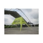 Waterproof Fireproof UV Proof Polyester Double Pole Star Tent