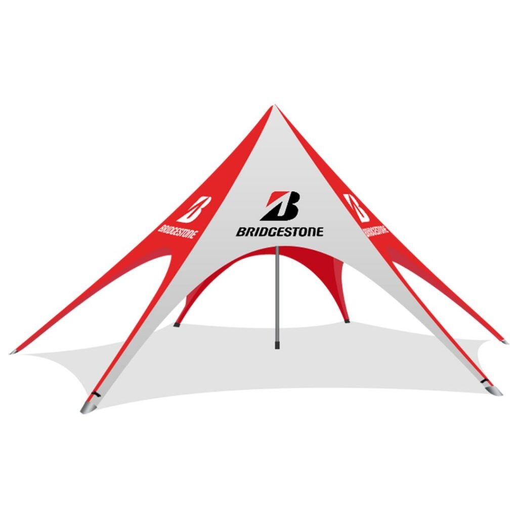 ARL-Waterproof Fireproof UV Proof Polyester Single Pole Star Tent