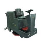 Automatic Ride-On Scrubber Drier with Double Brush