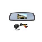 Backup Camera System with Flush Mount Camera and 4.3 Inch Mirror Monitor (ARL-MS-643RSC)