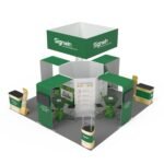 Customizable 10x10 Trade Show Display Booth with Eye-Catching Graphics