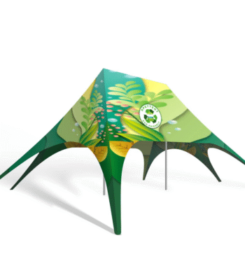 Customizable Double Peak Star Tent - Unique & Eye-Catching Event Structure