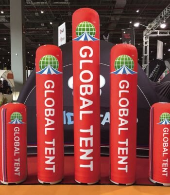 Customizable Inflatable Column - Illuminated Option, Water & UV Resistant