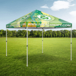 Customizable RPET Exhibition Canopy with Full Top & Wall Printing