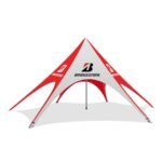 Customizable RPET Single Peak Star Tent - Unique & Sustainable Event Shelter