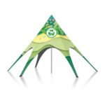 Customizable RPET Single Peak Star Tent - Unique & Sustainable Event Shelter