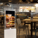 Floor Standing Transparent High Brightness Digital Signage