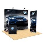 Fully Customizable 10x10 Trade Show Display Booth with Vibrant Graphics