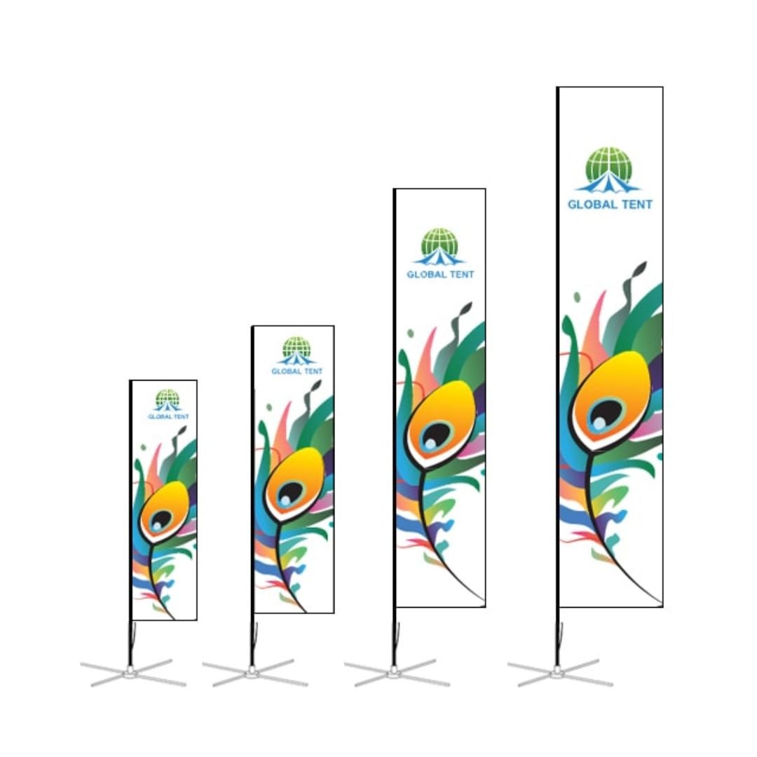 Fully Customizable Rectangular Flag - High-Impact Branding