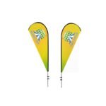 Fully Customizable Teardrop Flag - Dynamic Brand Visibility