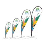 Fully Customizable Teardrop Flag - Dynamic Brand Visibility