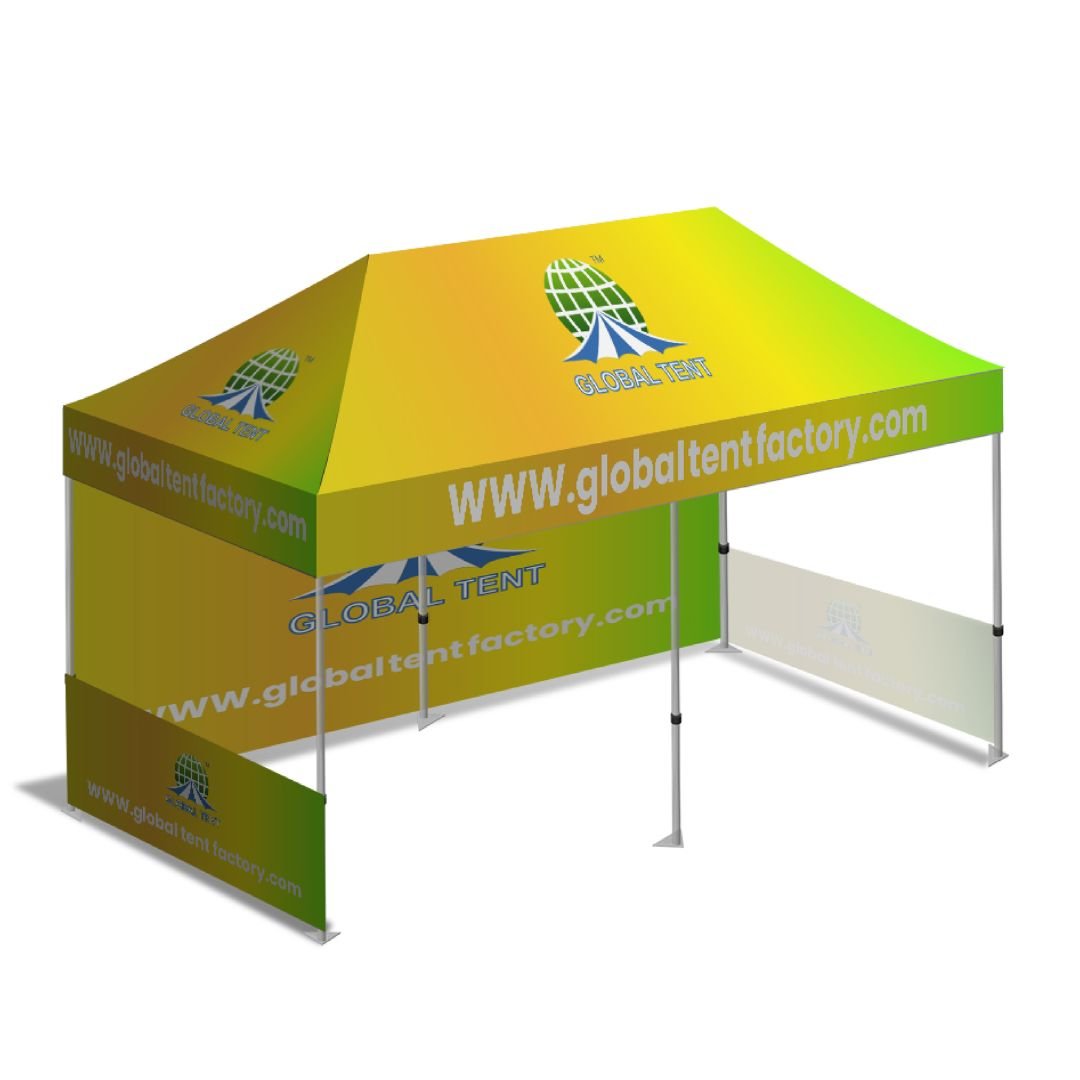 3x6M Custom Logo EZ Pop-Up 2-Sided Trade Show Tent